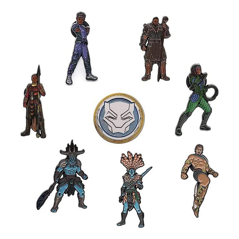 Marvel Black Panther Wakanda Forever 8 Pin Set Image
