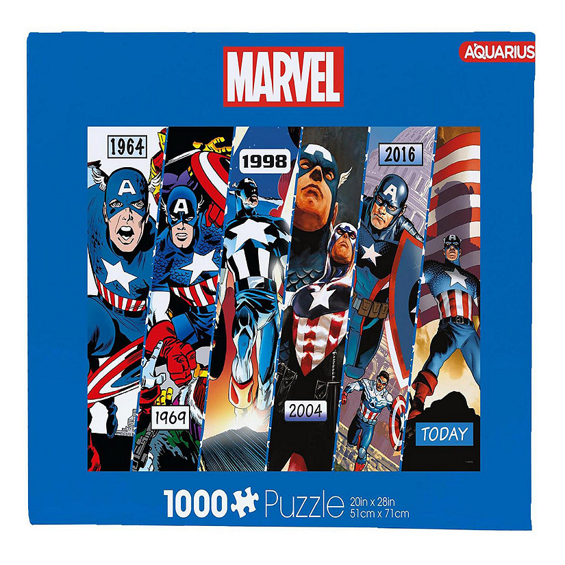 Marvel Captain America Timeline 1000 Piece Jigsaw Puzzle Image