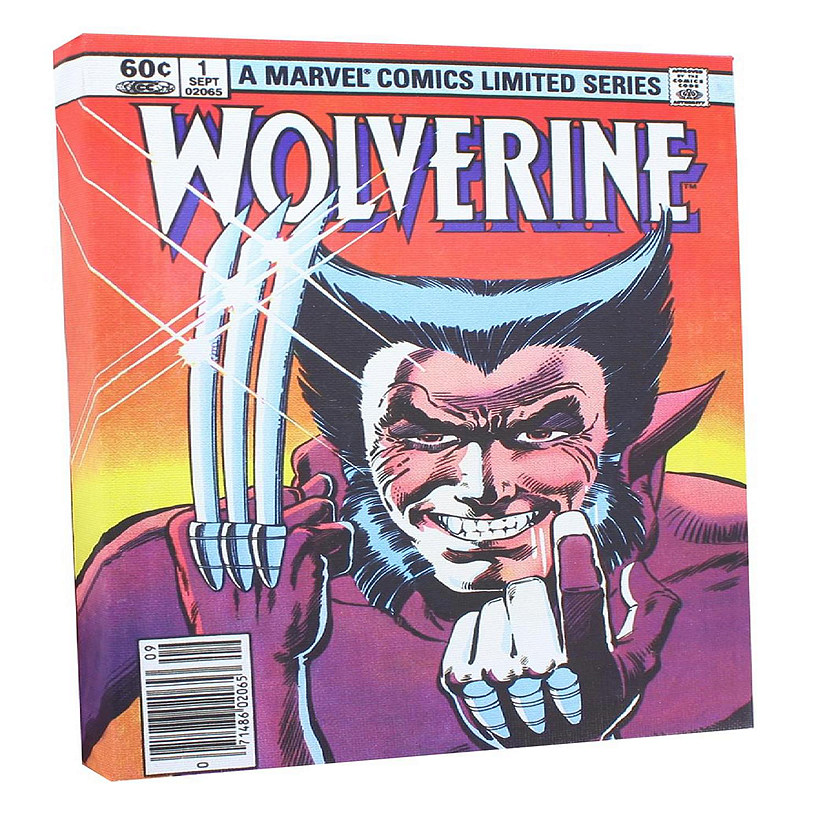 Marvel Comic Cover 9 x 5 Inch Canvas Wall Art  Wolverine #1 Image
