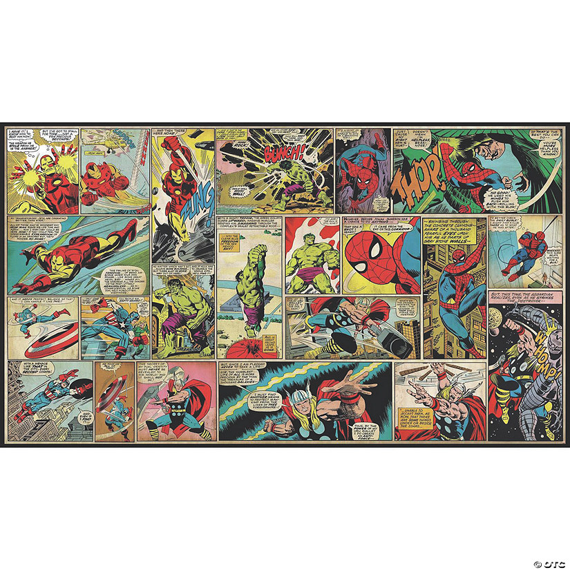 Marvel Comic Panel  Prepasted Mural Image