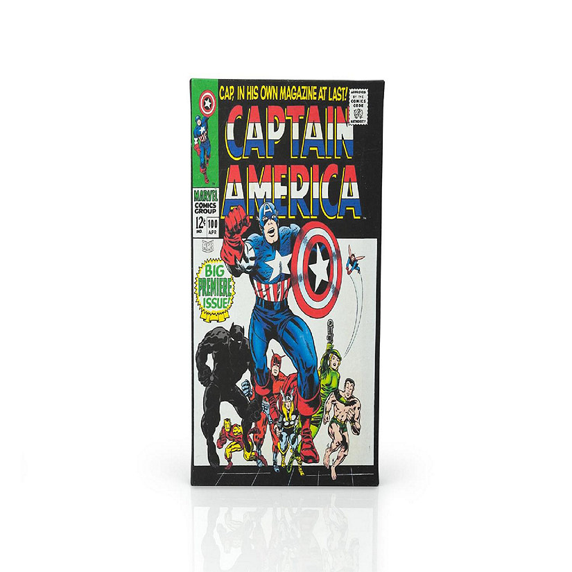 Marvel Comics Captain America #100 Comic Book Canvas Art Poster  9 x 5 Inches Image