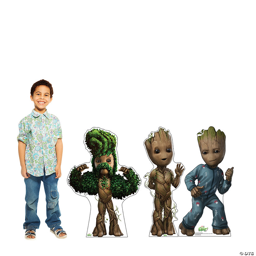Marvel Comics Guardians of the Galaxy I am Groot Life-Size Cardboard Cutout Stand-Up Set - 3 Pc. Image