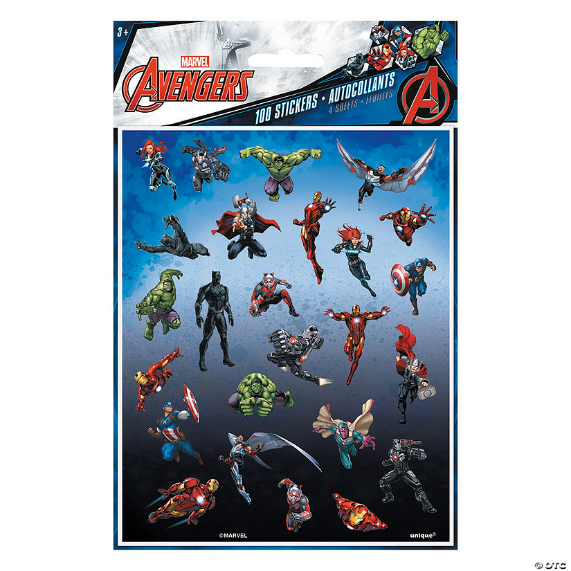 Marvel Comics The Avengers&#8482; Sticker  Roll - 100 Pc. Image