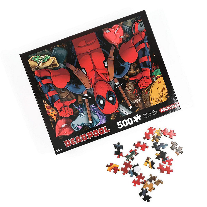Marvel Deadpool Collage 500 Piece Jigsaw Puzzle Image