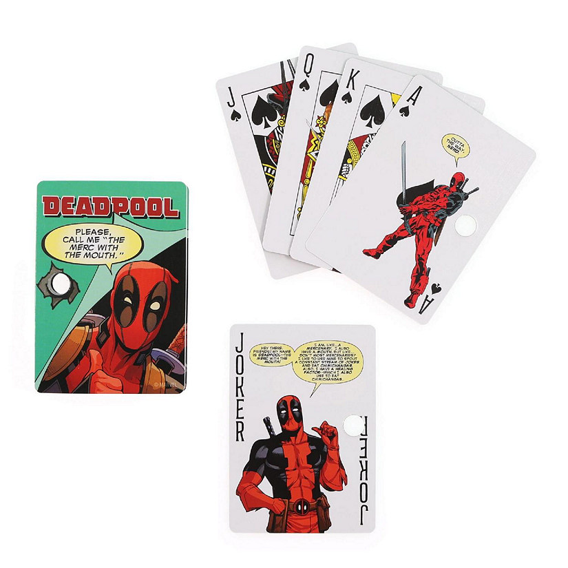 Marvel Deadpool Quotes Playing Cards Image