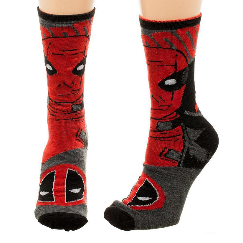 Marvel Deadpool Reversible Men's Crew Socks Image