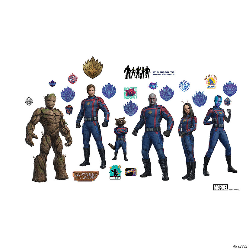 Marvel Enterprises Guardians of the GalaPropery 3 Peel & Stick Wall Decals Image