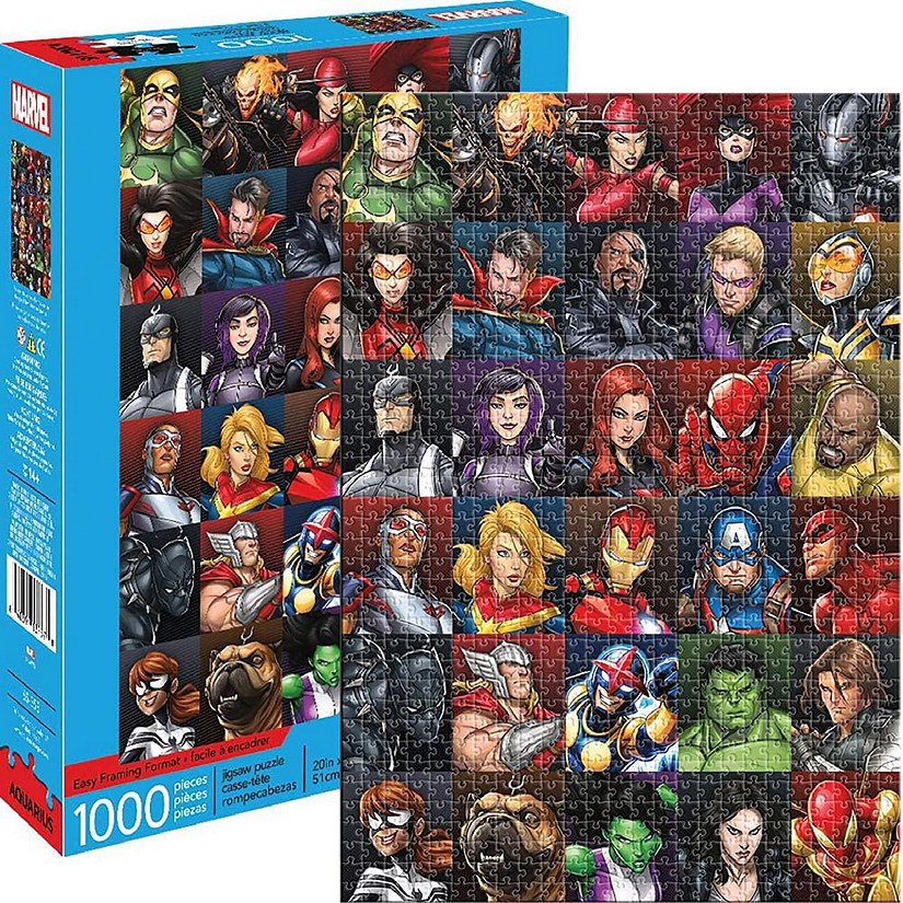 Marvel Heroes Collage 1000 Piece Jigsaw Puzzle Image