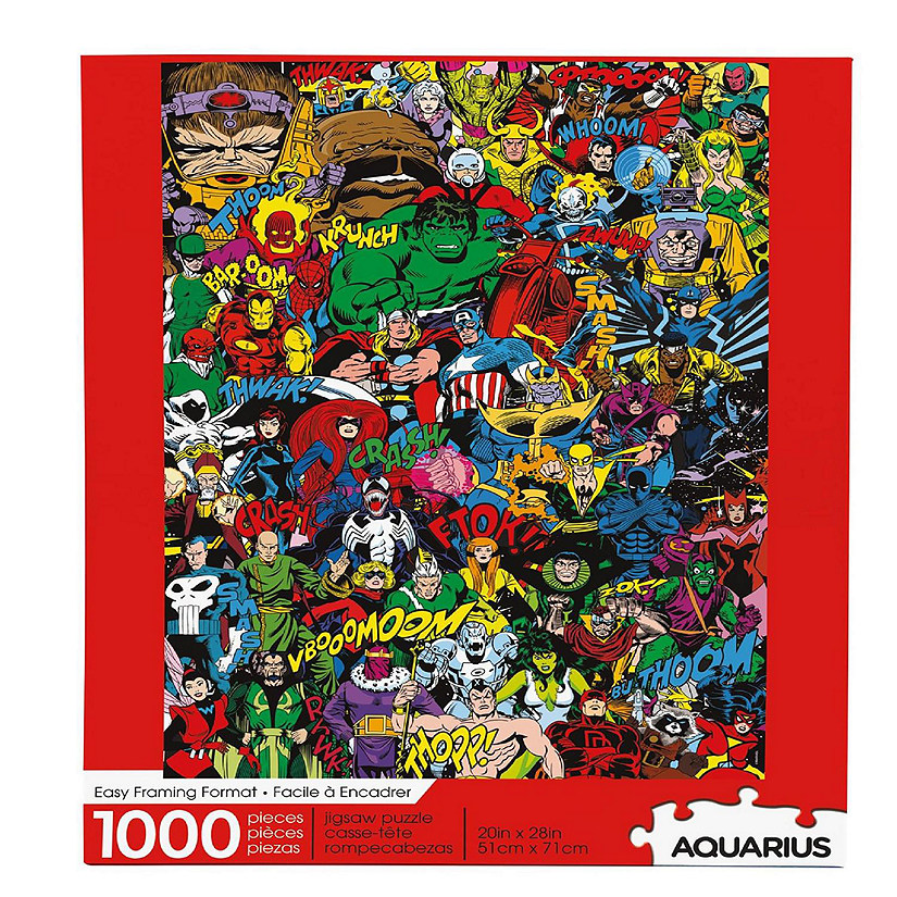 Marvel Retro 1000 Piece Jigsaw Puzzle Image