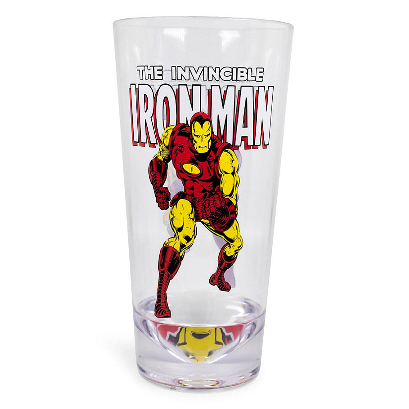 Marvel Retro Iron Man 16oz Shatter-Proof Acrylic Cup Image