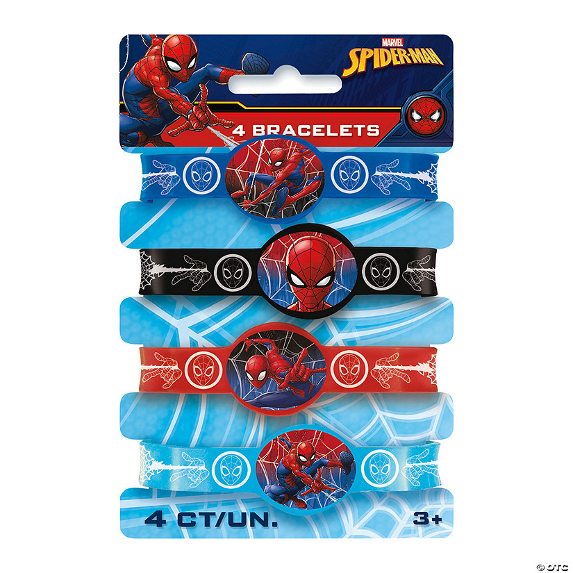 Marvel&amp;#8217;s Spider-Man&amp;#8482; Rubber Bracelets - 4 Pc. Image