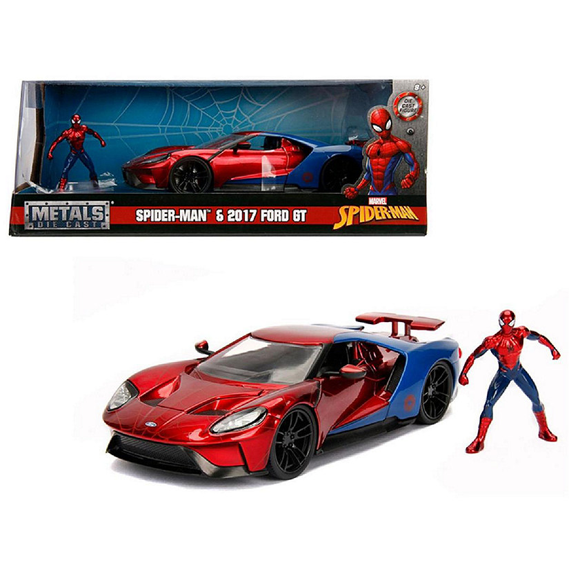 Marvel Spider-Man 2017 Ford GT 1:24 Die Cast Vehicle Image
