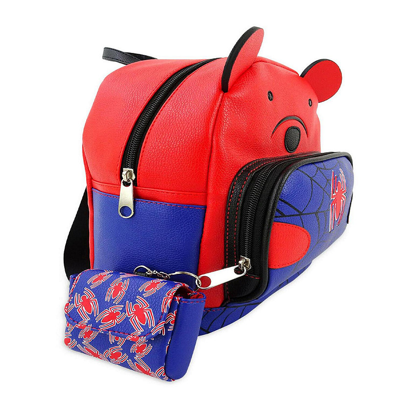 Marvel Spider-Man Bear 10 Inch Pleather Backpack w/ Coin Purse Image
