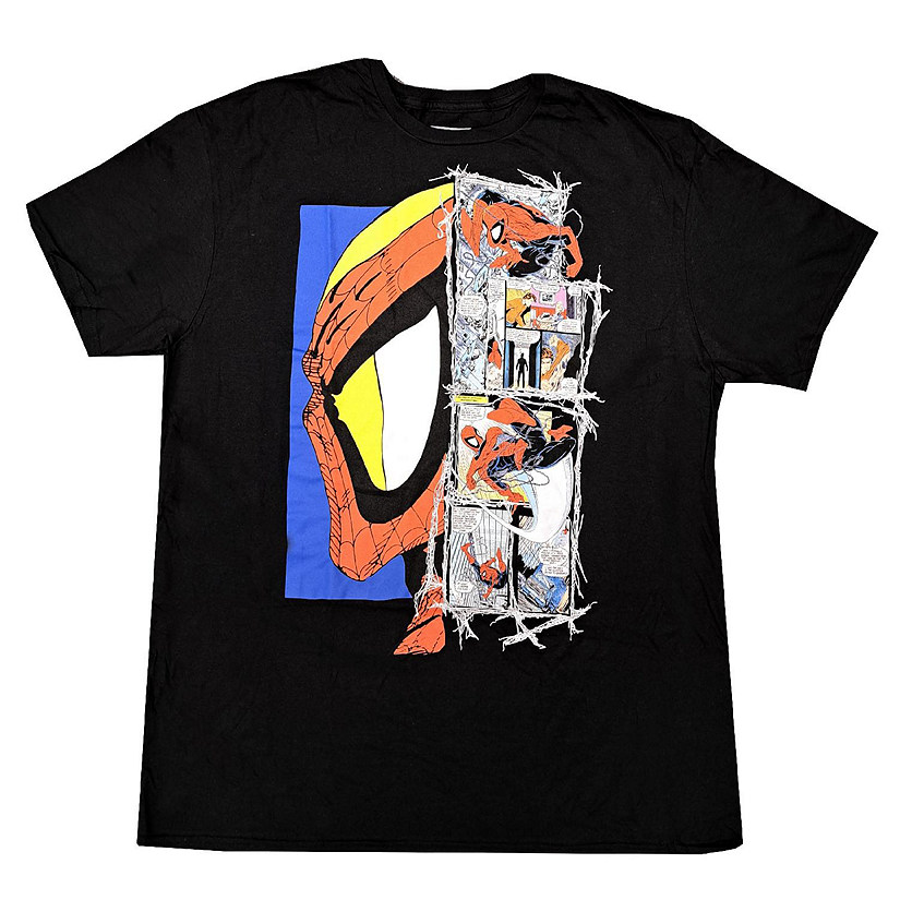Marvel Spider-Man Comic Adult T-Shirt Image