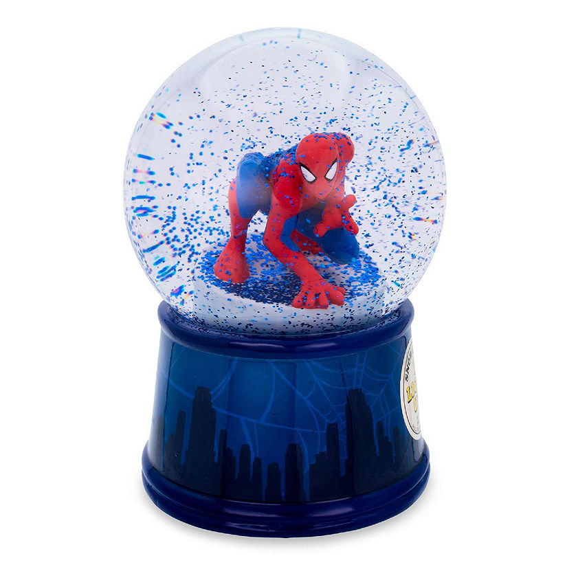 Marvel Spider-Man New York Skyline Light-Up Collectible Snow Globe Image