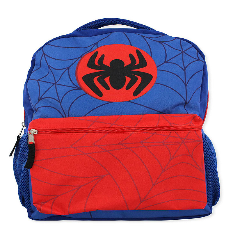 Marvel Spider-Man Spidey and Friends Boys Girls 16" School Backpack (One Size, Blue/Red) Image