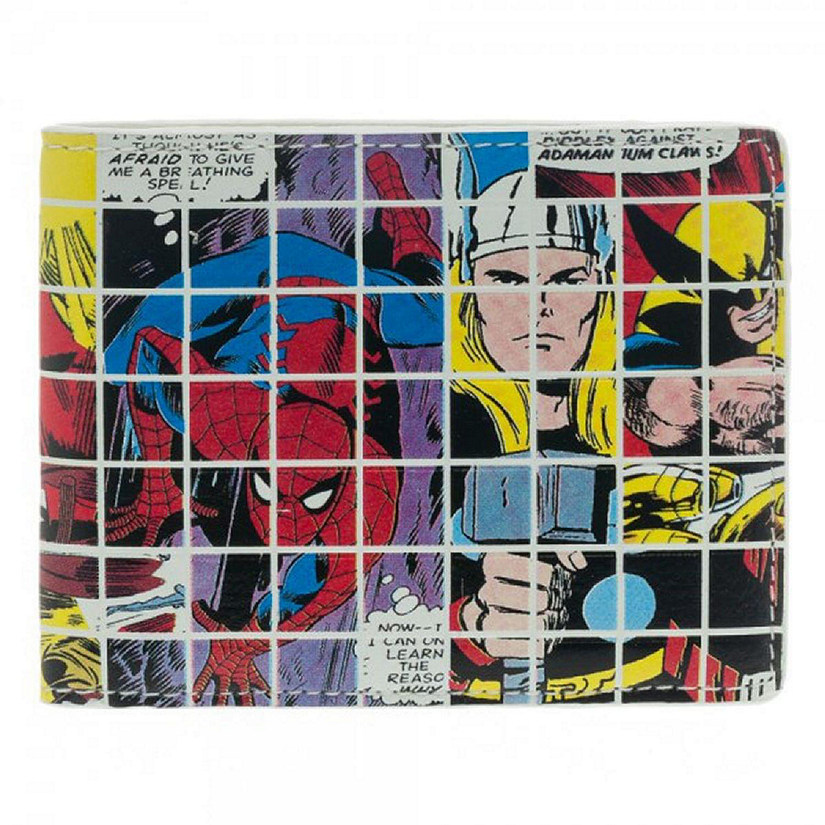 Marvel Square Collage Bifold Wallet Image