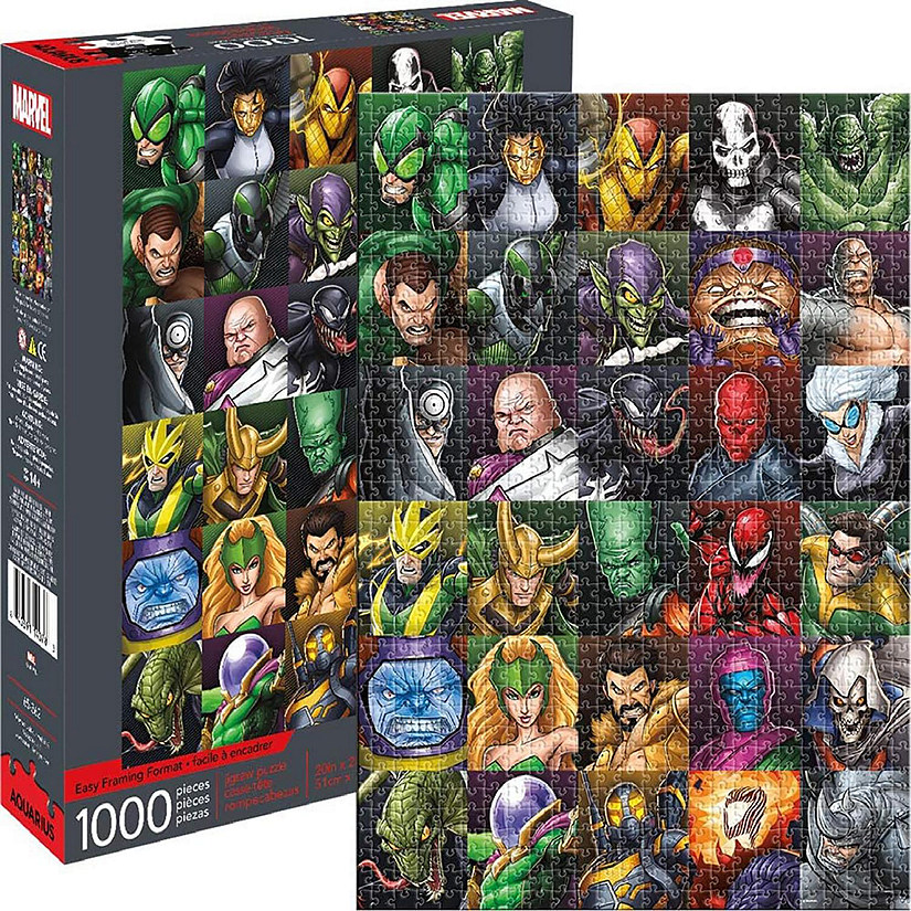 Marvel Villains Collage 1000 Piece Jigsaw Puzzle Image