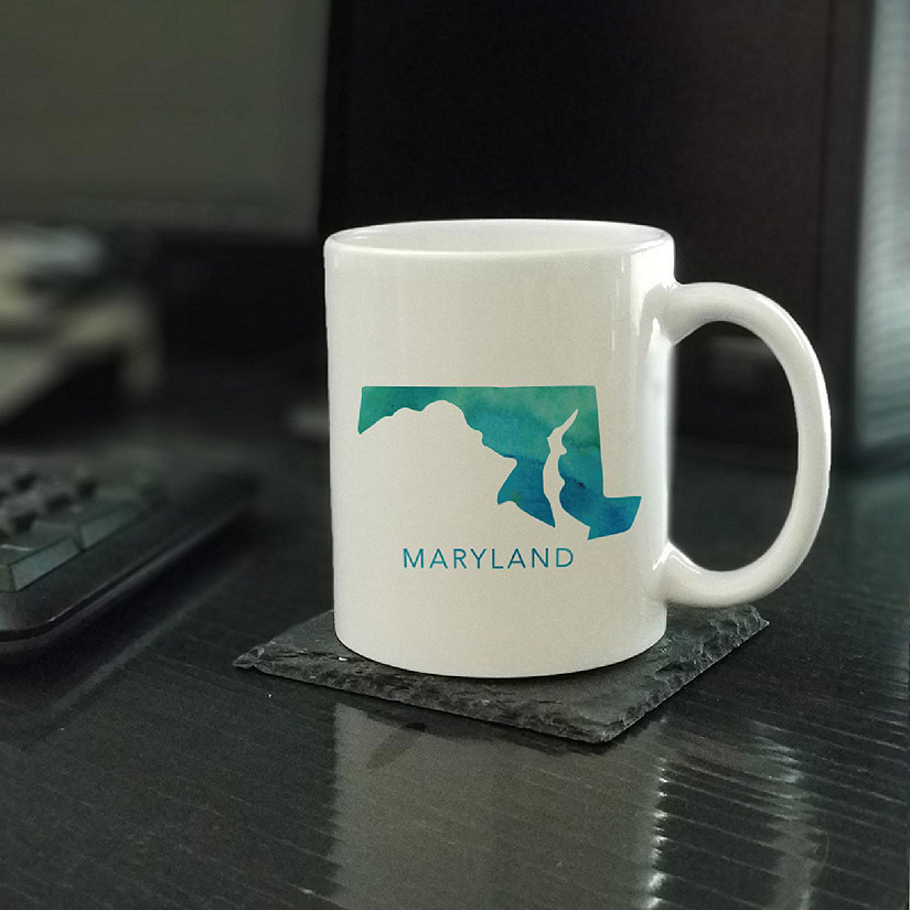 Maryland Aqua Blue Water Ceramic Mug Image