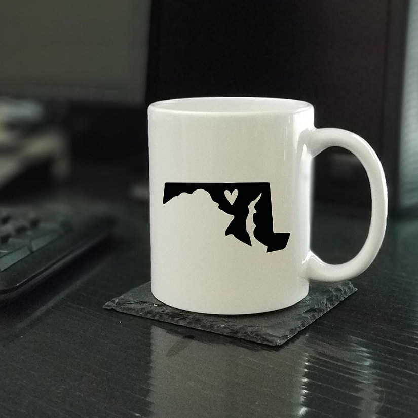 Maryland State Heart Ceramic Mug Image