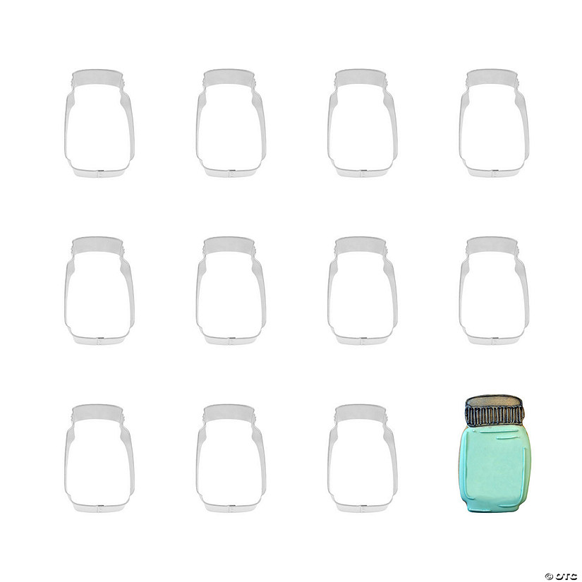 Mason Jar 4" Cookie Cutters Image