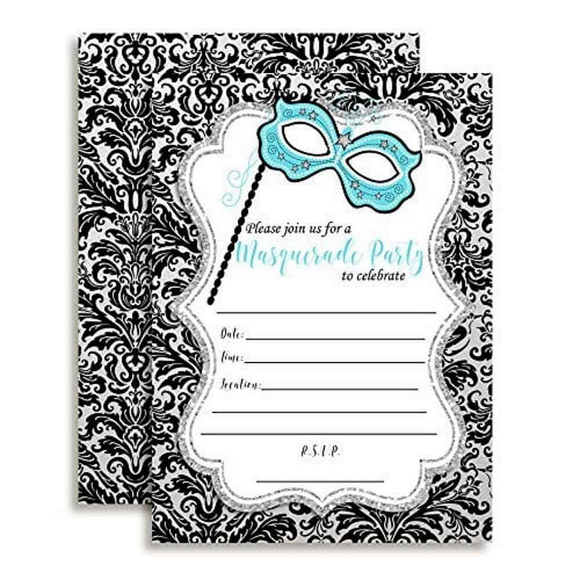 Masquerade Invitations 40pc. by AmandaCreation Image