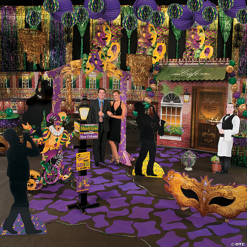 Masquerade New Orleans Grand Decorating Kit - 7 Pc. Image