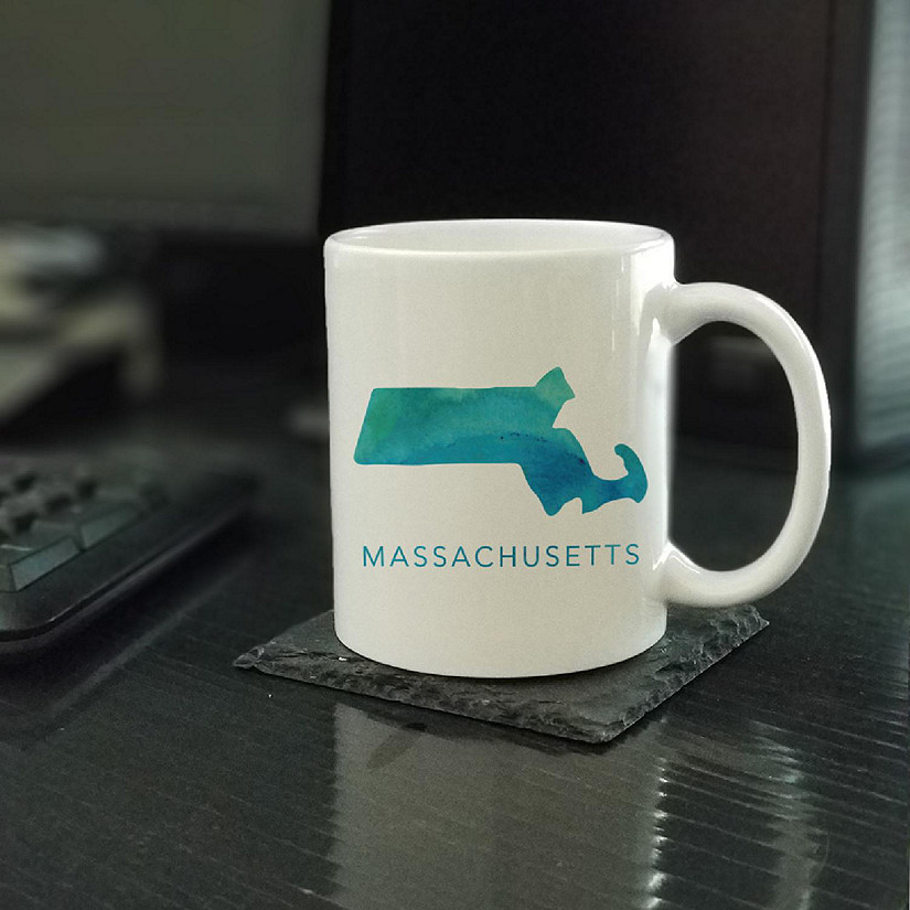 Mass. Aqua Blue Water Ceramic Mug Image