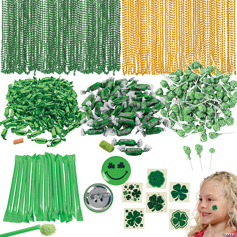 Massive St. Patrick&amp;#8217;s Day Candy &amp; Apparel Parade Bundle - 1176 Pieces Image