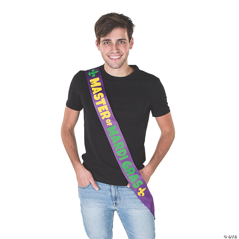 Master of Mardi Gras Sash Image