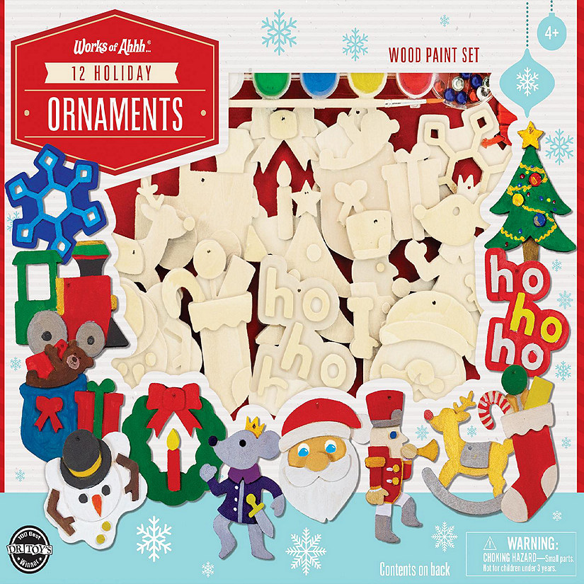MasterPieces 12 Pack Christmas Ornaments Craft Image