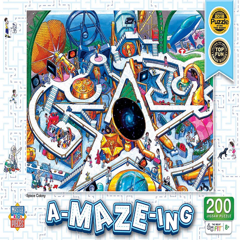 MasterPieces A-Maze-ing - Space Colony 200 Piece Jigsaw Puzzle Image