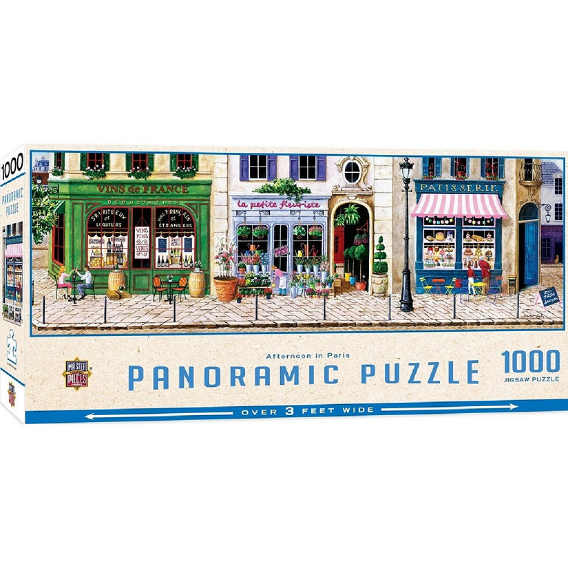MasterPieces Afternoon in Paris 1000 Piece Panoramic Jigsaw Puzzle Image