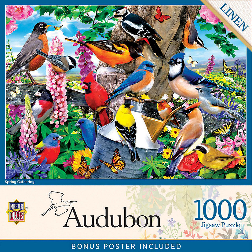 MasterPieces Audubon - Spring Gathering 1000 Piece Jigsaw Puzzle Image