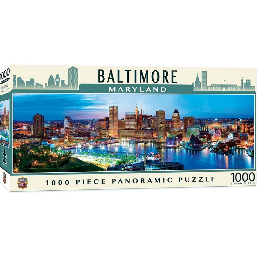 MasterPieces Baltimore 1000 Piece Panoramic Jigsaw Puzzle for Adults Image