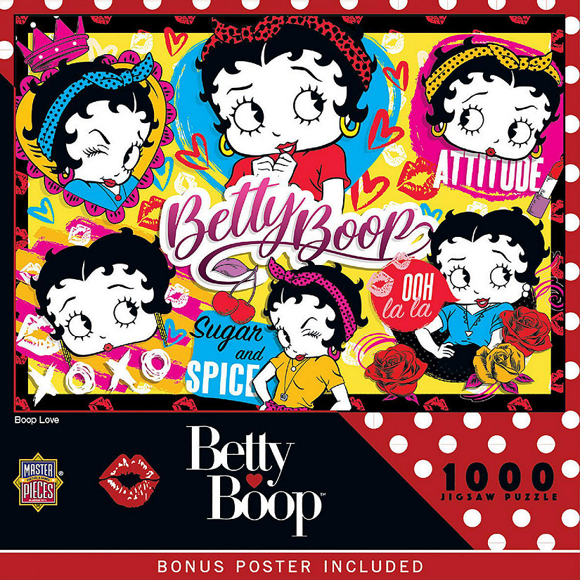MasterPieces Betty Boop - Boop Love 1000 Piece Jigsaw Puzzle Image