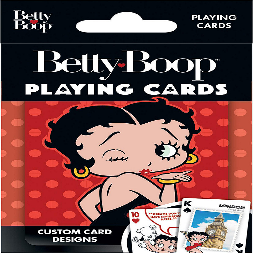MasterPieces BettyBoop Playing Cards - 54 Card Deck for Adults Image