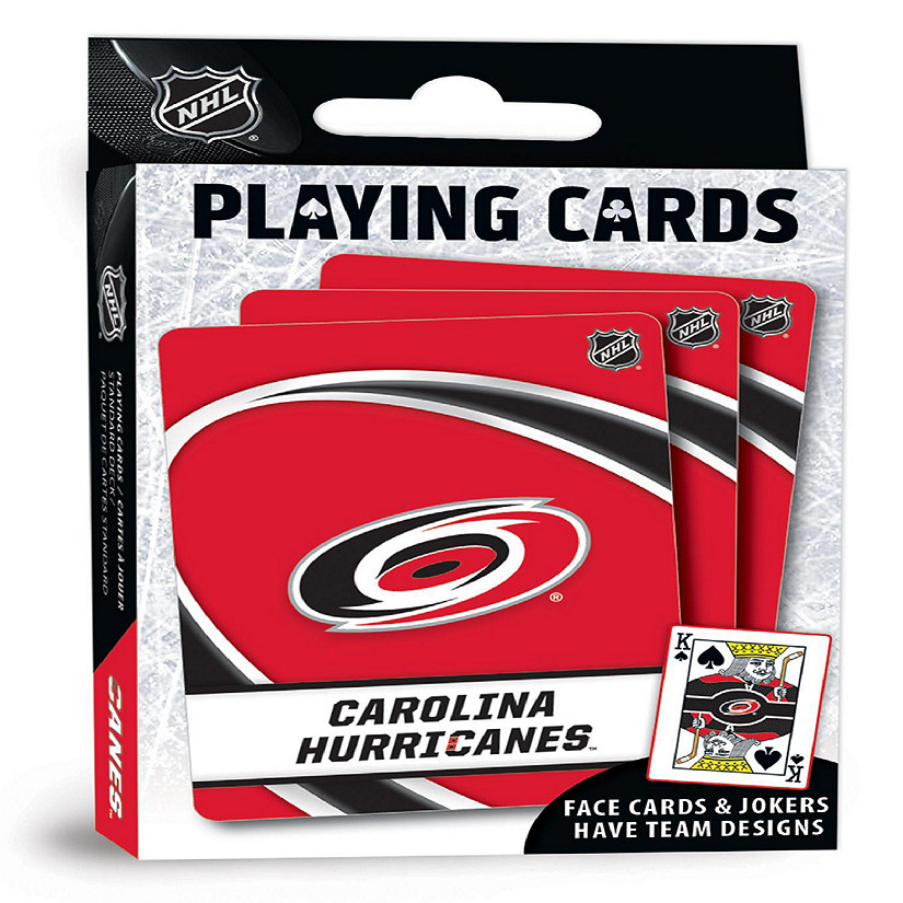 MasterPieces Carolina Hurricanes Playing Cards Image