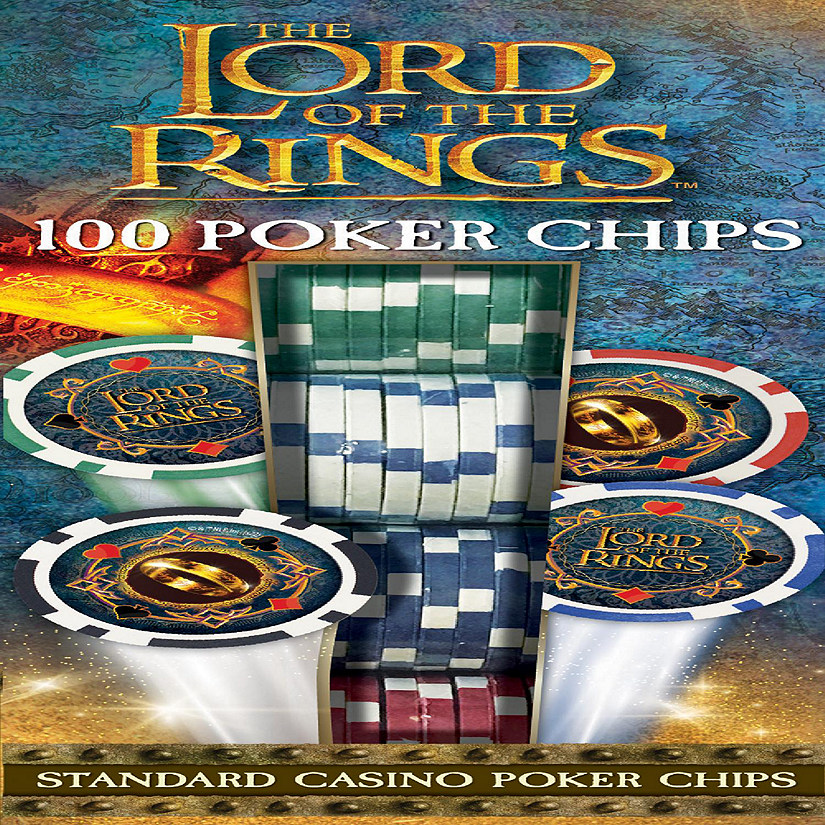 MasterPieces Casino Lord of The Rings - 100 Piece High Quality Poker Chip Set with Tray | Oriental Trading