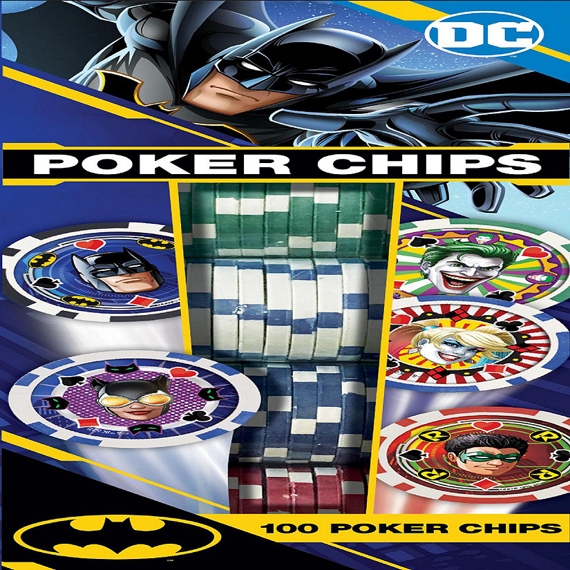MasterPieces Casino Style 100 Piece Poker Chip Set - Batman Image
