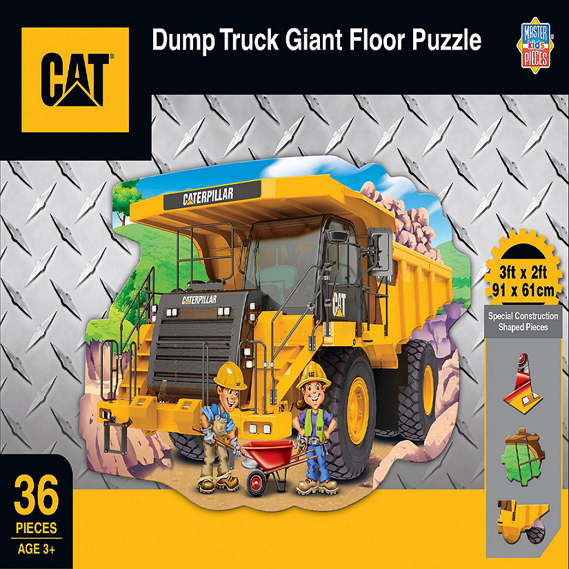 MasterPieces CAT - Dump Truck 36 Piece Floor Jigsaw Puzzle for Kids Image