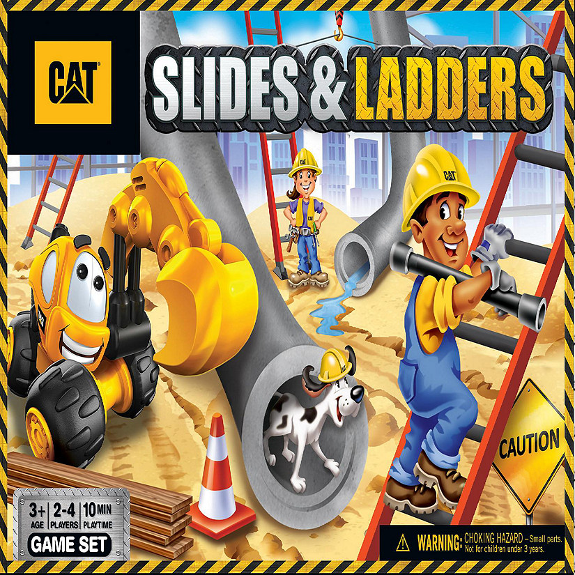 MasterPieces - CAT - Slides & Ladders Family Board Game for Kids Image