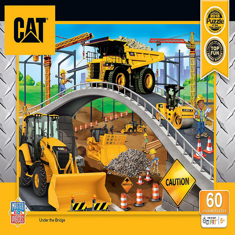 MasterPieces CAT - Under the Bridge 60 Piece Jigsaw Puzzle for Kids Image