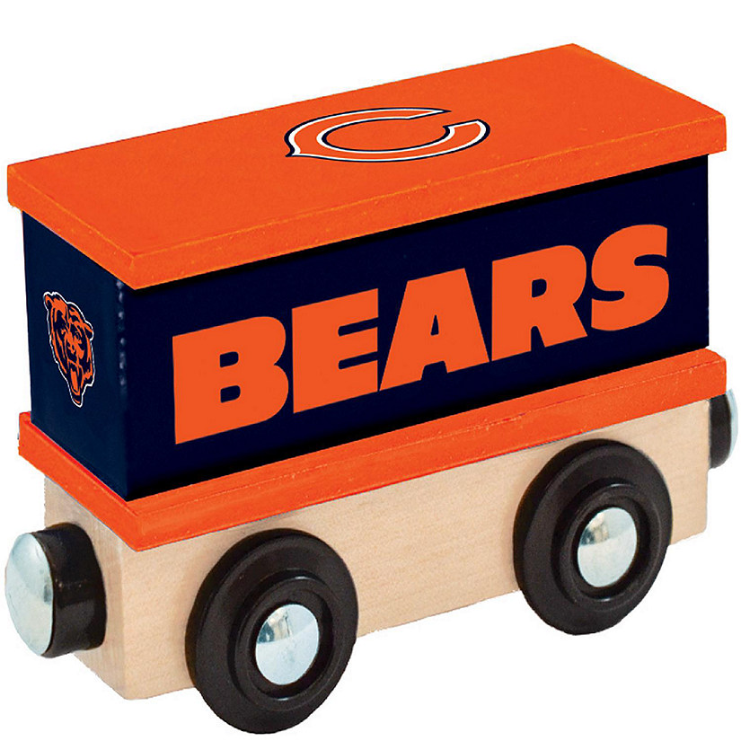 Chicago Bears Wood Box Car Train