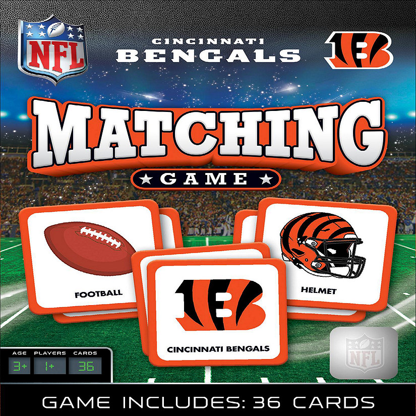 MasterPieces Officially licensed NFL Cincinnati Bengals Checkers