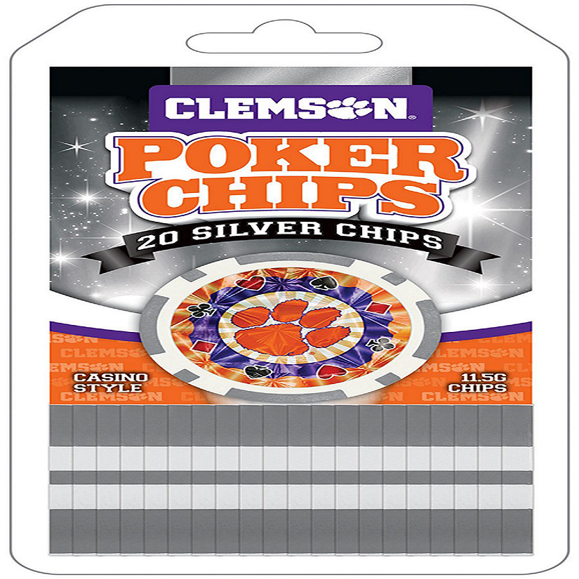 MasterPieces Clemson 20Piece Poker Chips Oriental Trading
