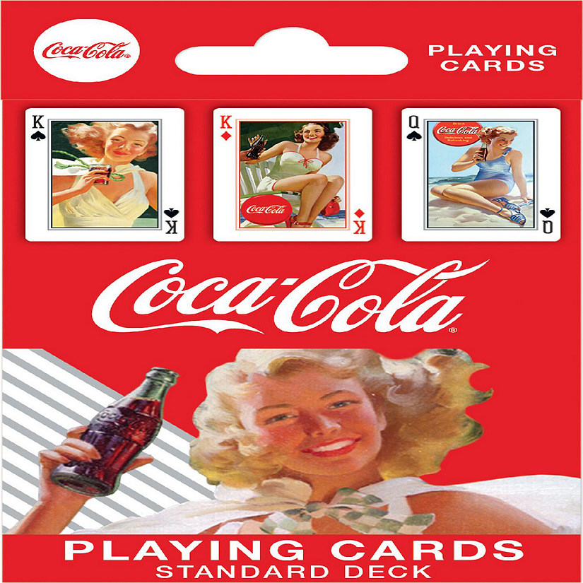 MasterPieces Coca-Cola Classic Ads Playing Cards - 54 Card Deck Image