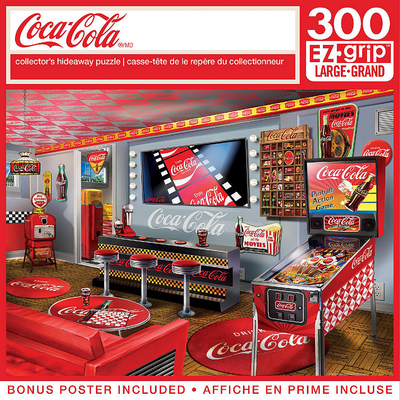 MasterPieces Coca-Cola - Collector's Hideaway 300 Piece EZ Grip Puzzle Image