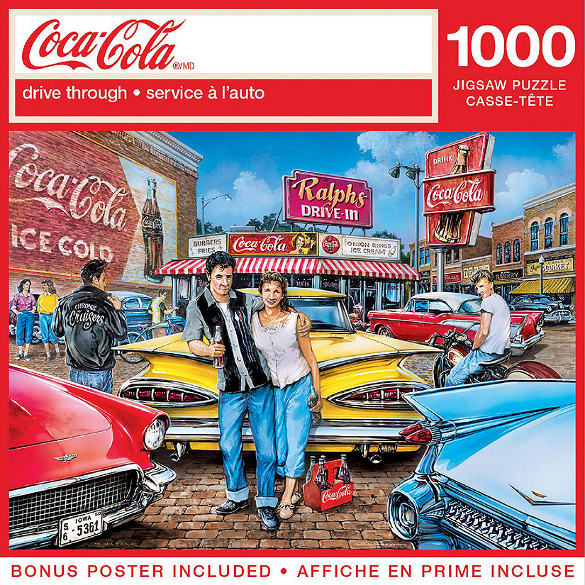 MasterPieces Coca-Cola - Drive Through 1000 Piece Jigsaw Puzzle Image