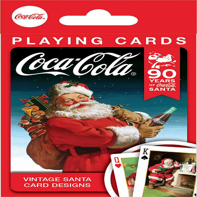 MasterPieces Coca-Cola Vintage Santa Playing Cards - 54 Card Deck Image